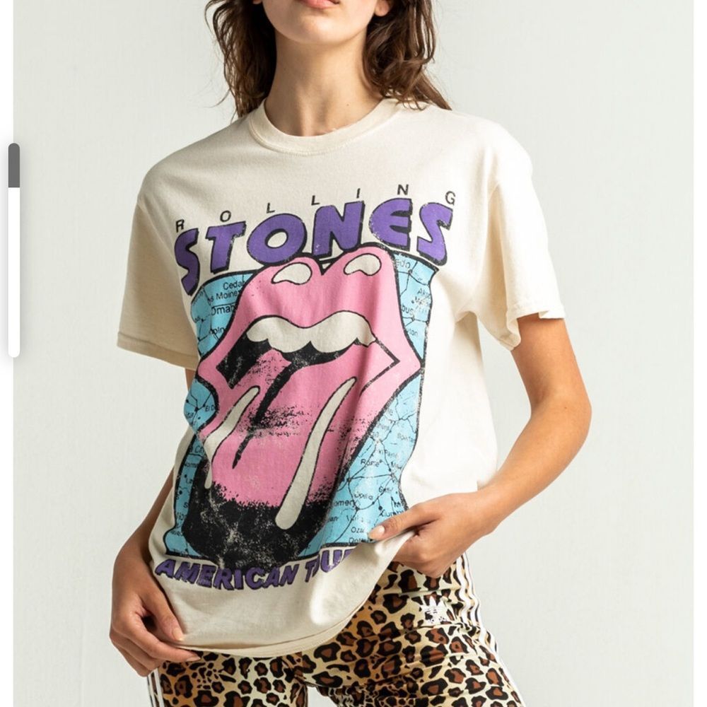 the rolling stones oversized graphic tee